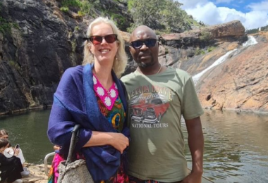 Isaac Fayose and his wife