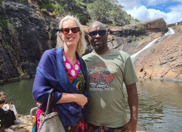 Isaac Fayose and his wife