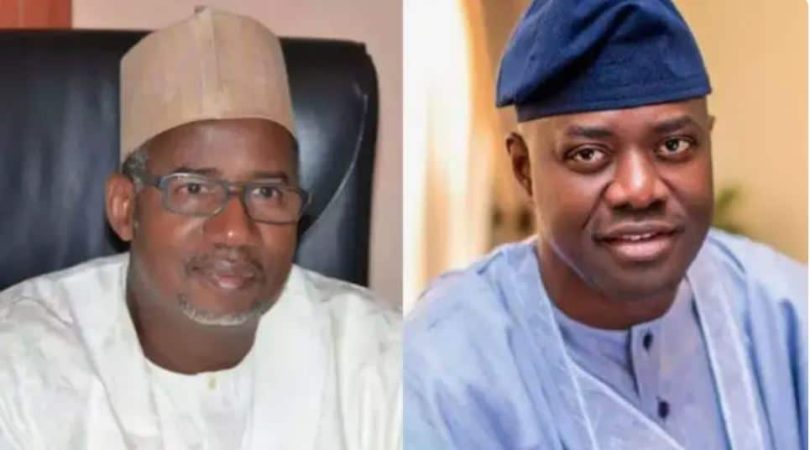 L R Bauchi State Governor Bala Mohammed Oyo State Governor Seyi Makinde