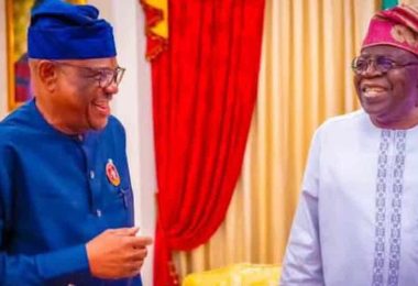 L R FCT Minister Nyesom Wike President Bola Tinubu