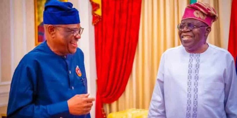 L R FCT Minister Nyesom Wike President Bola Tinubu