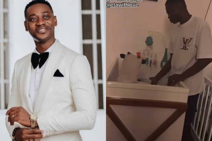 Lateef Adedimeji on fathers duties with his triplets