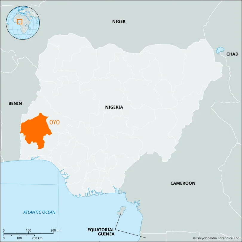 Locator map Oyo