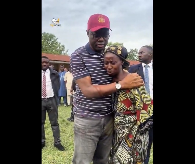 Makinde and woman