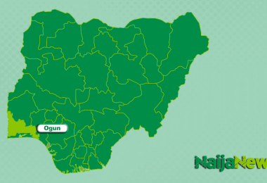 Map of Ogun State Nigeria