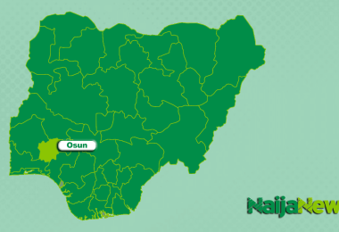 Map of Osun State Nigeria