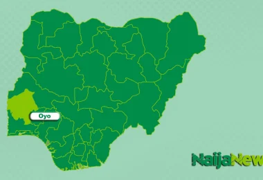 Map of Oyo State Nigeria