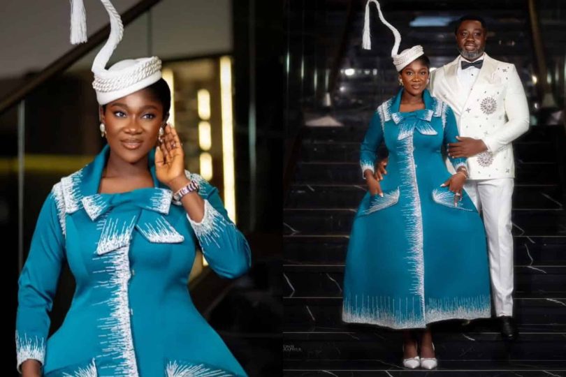 Mercy Johnson celebrates new month with loved up photo