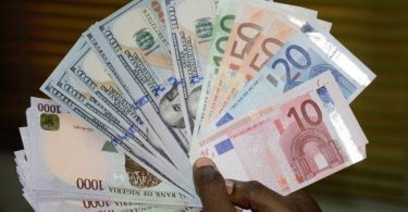 Naira dollar euro