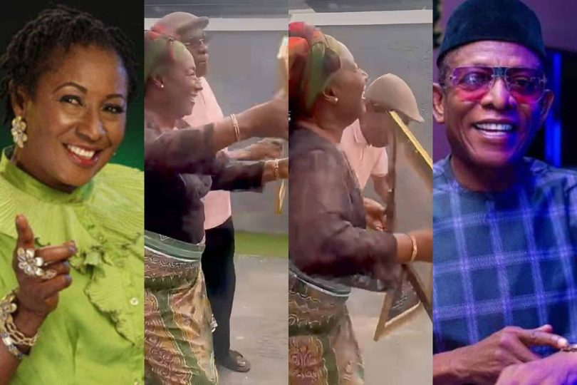 Patience Ozokwo and Nkem Owoh dancing skills