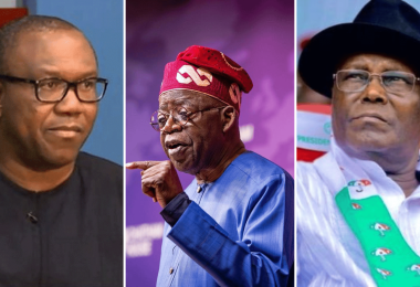 Peter Obi Bola Tinubu and Atiku Abubakar
