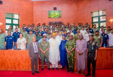Radda and security officers