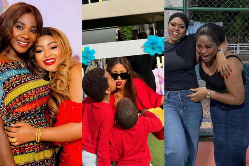 Regina Daniels celebrate herself and Johnson Mother day