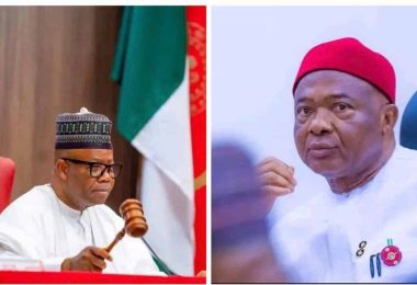 Senate President Godswill Akpabio and Imo State Governor Hope Uzodimma