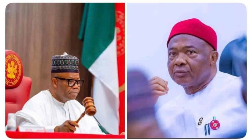 Senate President Godswill Akpabio and Imo State Governor Hope Uzodimma