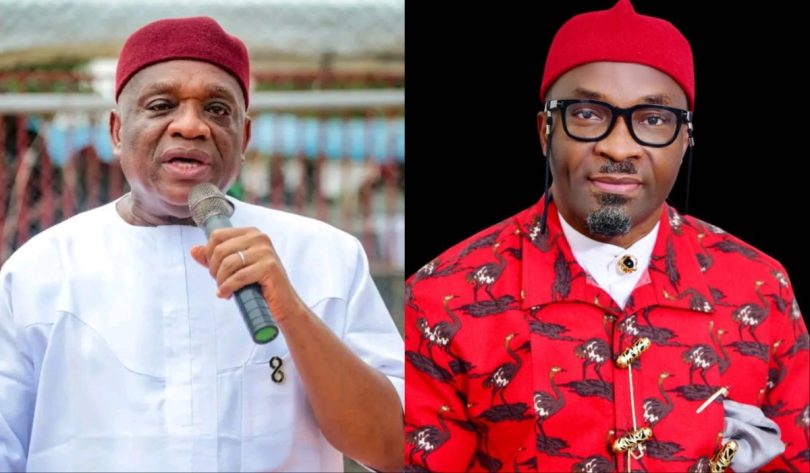 Senator Orji Uzor Kalu and Benjamin Kalu