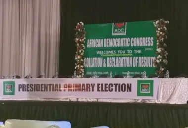 The African Democratic Congress venue for the collation results for the partys 2027 presidential tic