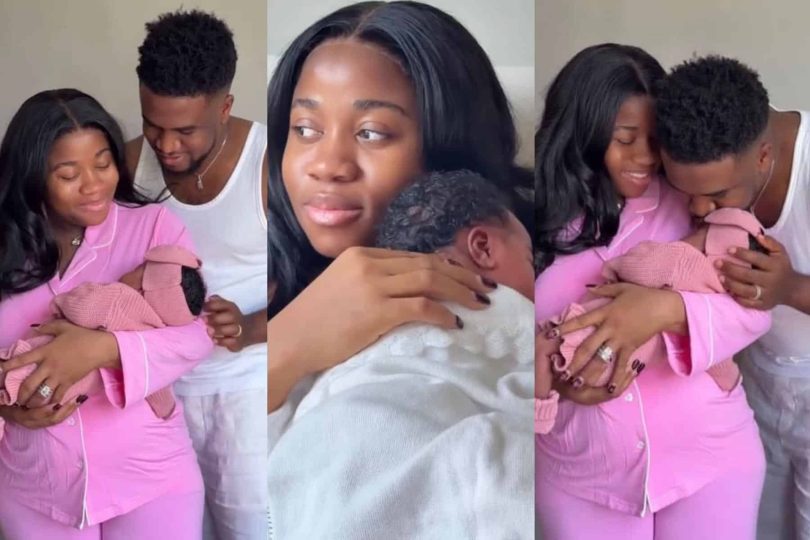 Veekee James and husband welcome first child baby girl