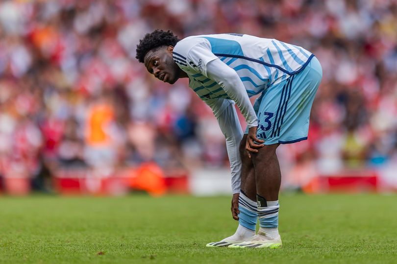 https3A2F2Fmedia.soccernet.ng2Fmain2F20232F082F0 Nottingham Forests Ola Aina against Arsenal