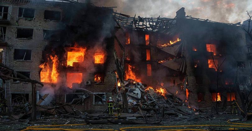 russia pounds kyiv with missiles and drones in intense overnight assault