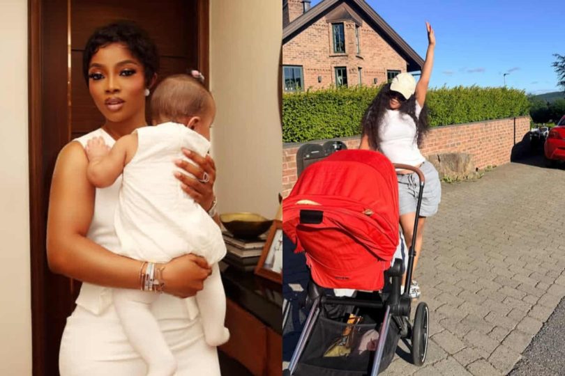 1782198022 Toke Makinwa promise to show daughter the world