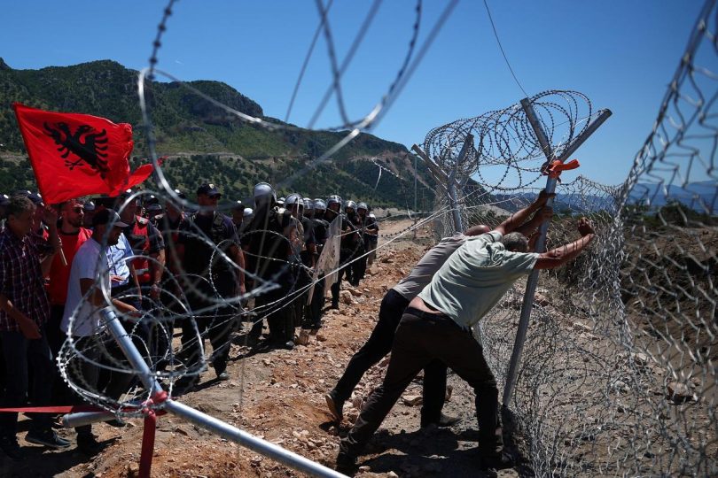 2026 06 13T115616Z 2041144761 RC2YSLAZO0JK RTRMADP 3 ALBANIA PROTESTS RESORT