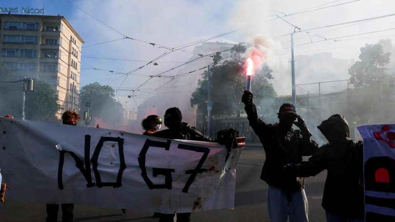 2026 06 14T173025Z 1244895296 RC2STLA1WQZS RTRMADP 3 G7 SUMMIT PROTESTS