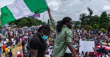 A file photograph of protesters