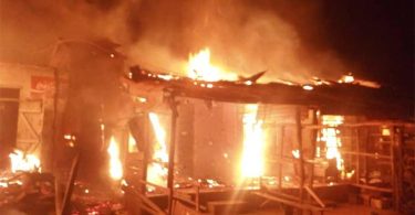 Akesan market fire oyo 1