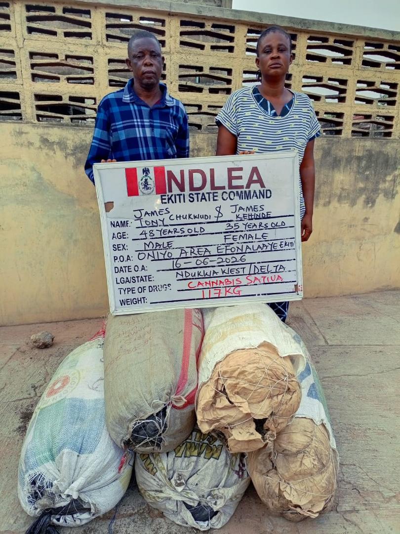 Arrested wanted couple in Ekiti