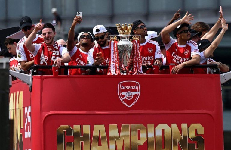 Arsenal parade for EPL win in 2026 e1780289237420 768x498 1