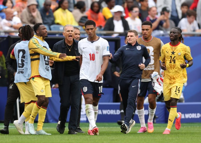 Bellingham Queiroz Exchange Words During World Cup Clash