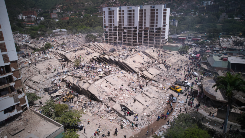 Collapsed building Venezuela