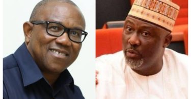 Dino Melaye and Peter obi