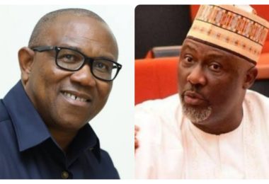 Dino Melaye and Peter obi