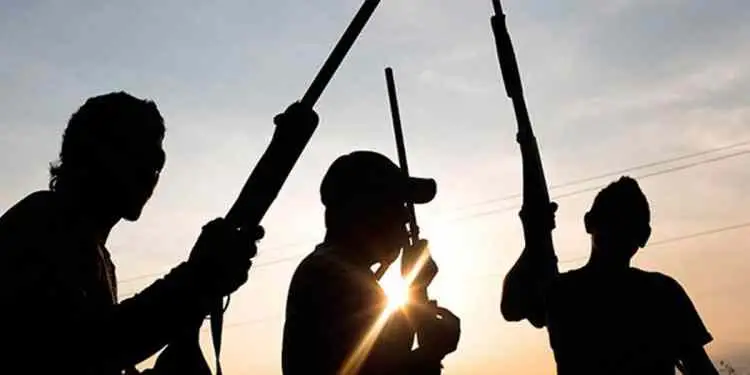 Gunmen used to illustrate the story