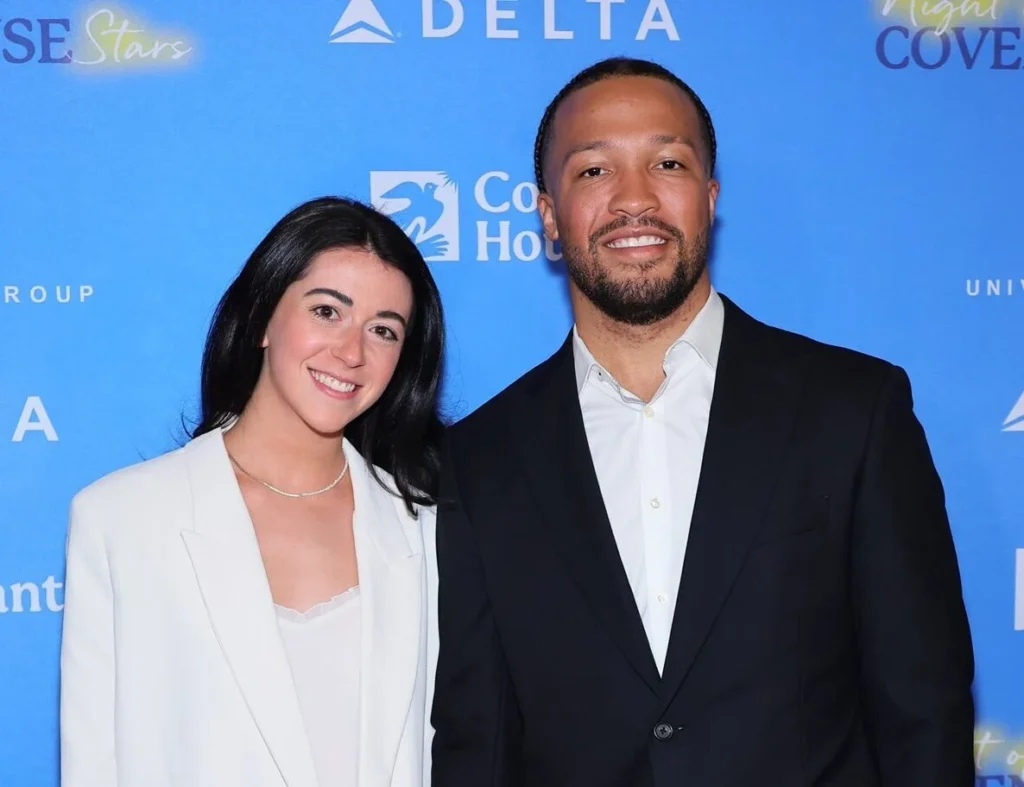 Jalen Brunson and his wife Ali Marks attend the 2023 Night of Covenant House Stars Gala in New York