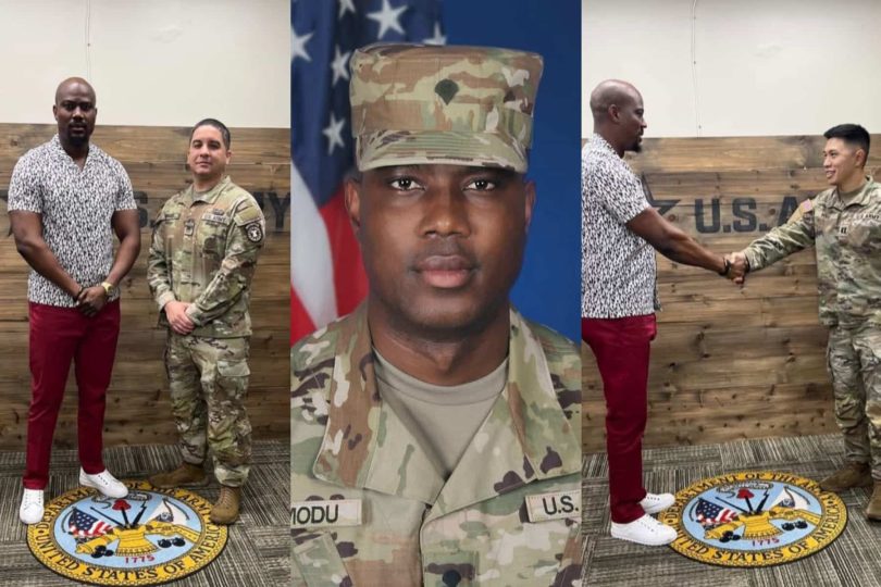 Joseph Momodu officially joins the US army