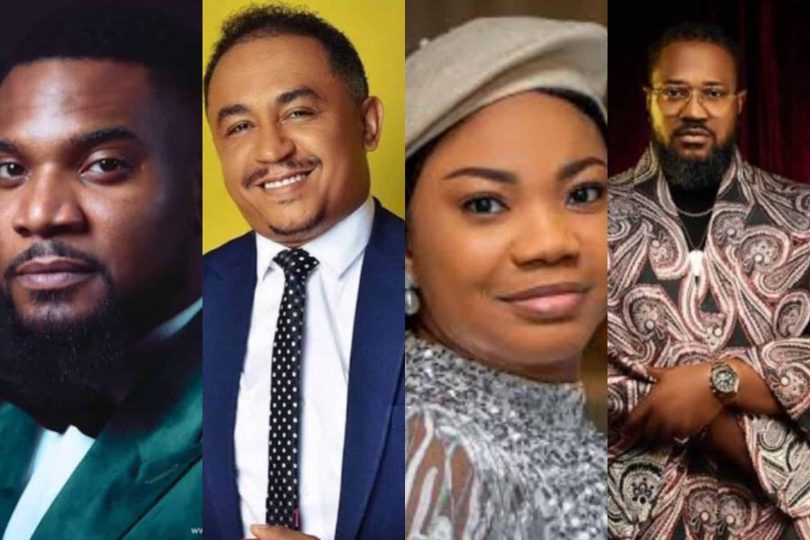 Kunle Remi reacts as Daddy Freeze slams Mercy Chinwo
