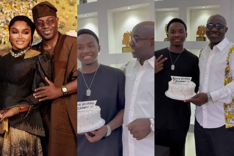 Mercy Aigbe husband Kazim sing for her son on birthday