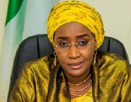 Minister of Humanitarian Affairs Disaster Management and Social Development Hajiya Sadiya Umar Farou