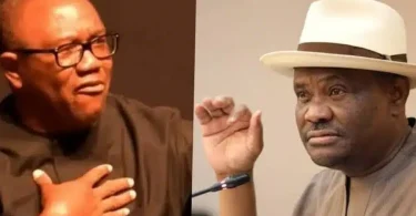 NDC Presidential Candidate Peter Obi and FCT Minister Nyesom Wike