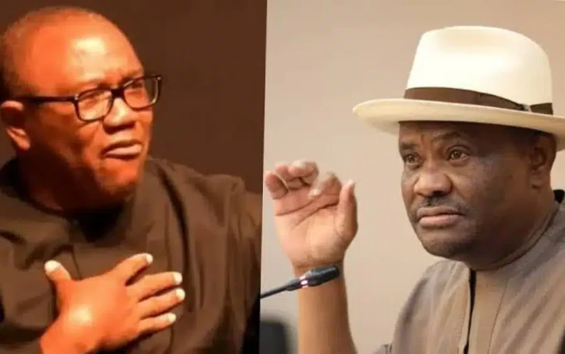 NDC Presidential Candidate Peter Obi and FCT Minister Nyesom Wike
