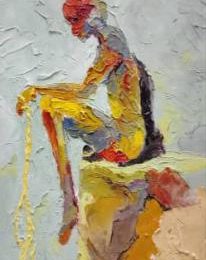 Painting by Esther Esizimetor