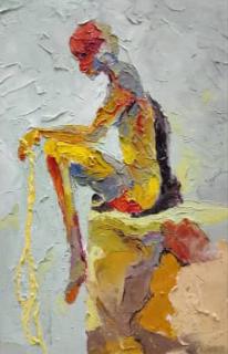 Painting by Esther Esizimetor