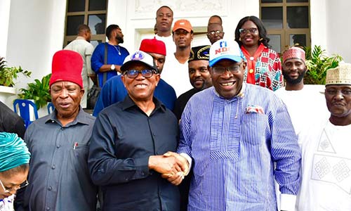 Peter Obi and Senator Seriake Dickson