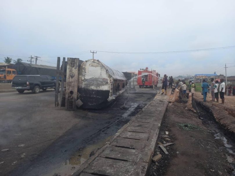 Petrol tanker explodes on Lagos Ibadan expressway