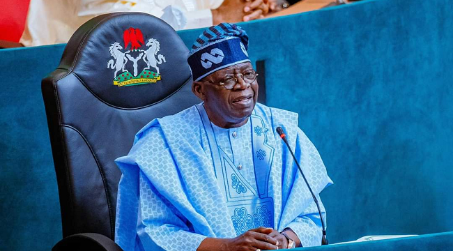 President Bola Tinubu at the National Assembly