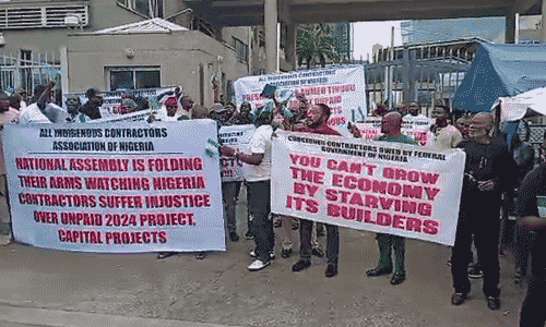 Protest Indigenous Contractors Association of Nigeria