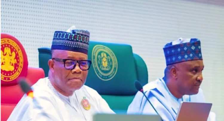 Senator Godswill Akpabio and Tajudeen Abbas